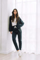 Jacket & Sweatpants in Navy Blue